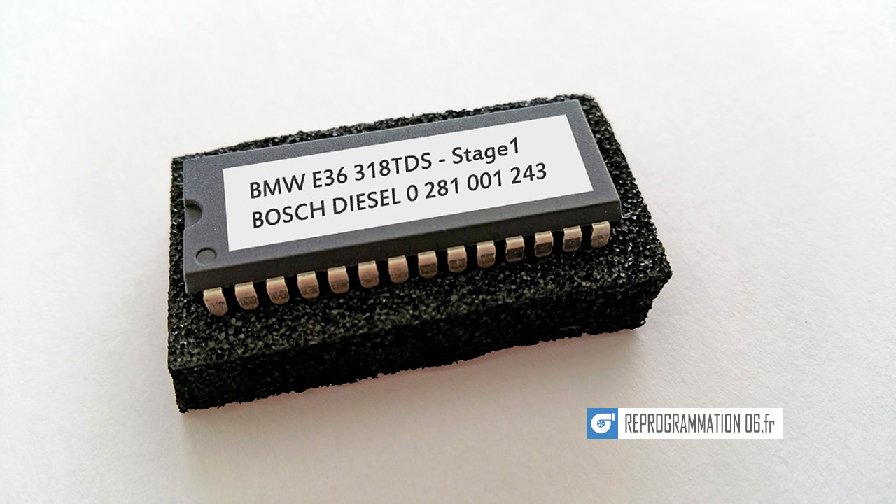 Eprom Stage1 BMW E36 318 TDS 90cv - Reprogrammation Moteur Corse