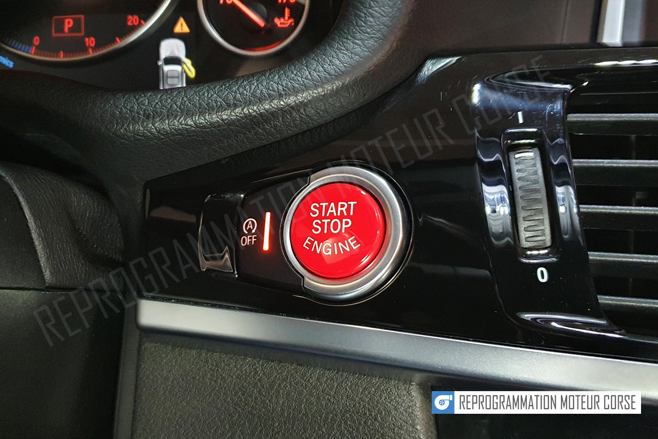 Bouton de démarrage moteur Rouge pour BMW avec système Start & Stop